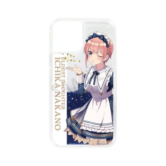 五等分の花嫁∽ 描き下ろし 中野一花 星空メイドver. グリッターiPhoneケース(対象機種/iPhone 12/12 Pro)