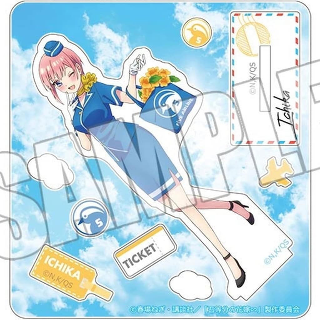 五等分の花嫁∽ カスタムアクリルスタンド<FIVE Memories FIVE AIRLINE 一花>