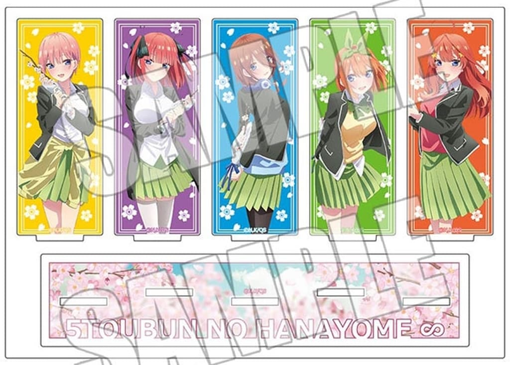 五等分の花嫁∽ アクリルスタンドプレート<FIVE Memories サクラサク!>