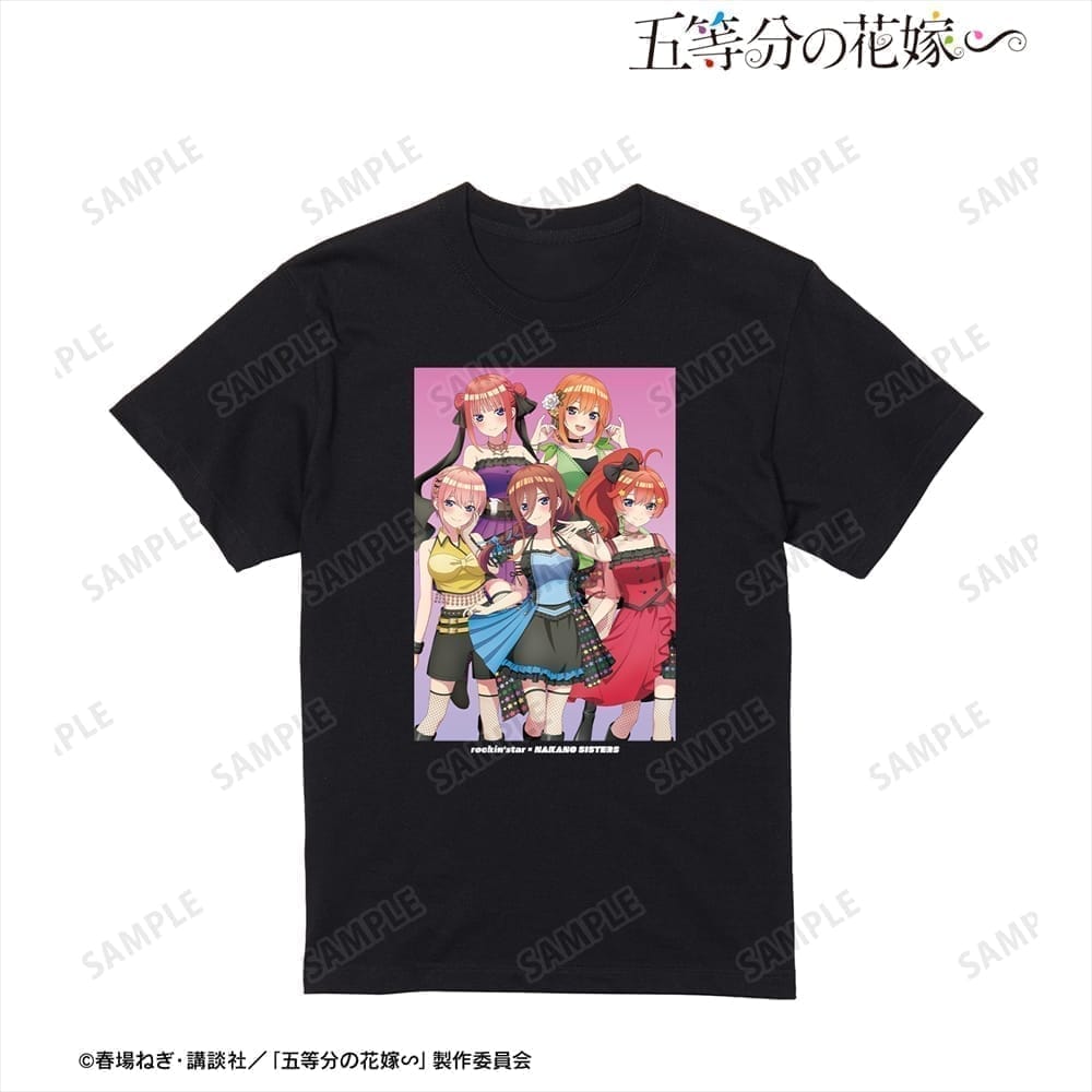 五等分の花嫁∽ rockin’starコラボ 描き下ろし 集合 ロックアイドルver. Tシャツ メンズ サイズ/XL