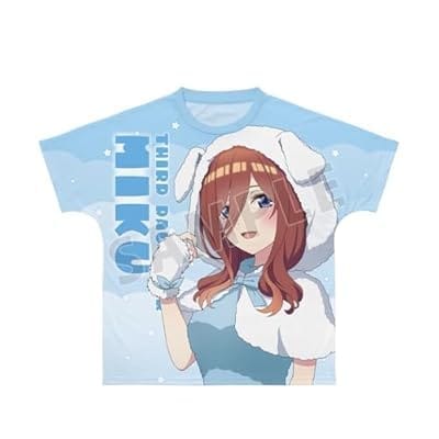 映画『五等分の花嫁』 描き下ろし 中野三玖 動物もこもこ着ぐるみver. フルグラフィックTシャツユニセックス(サイズ/XL)