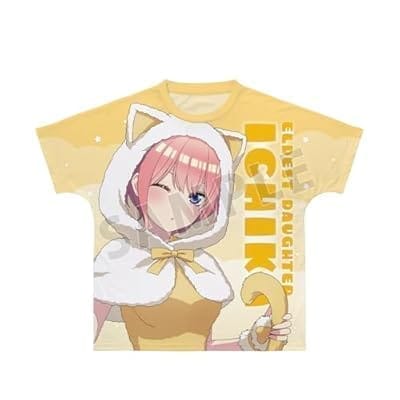 映画『五等分の花嫁』 描き下ろし 中野一花 動物もこもこ着ぐるみver. フルグラフィックTシャツユニセックス(サイズ/L)