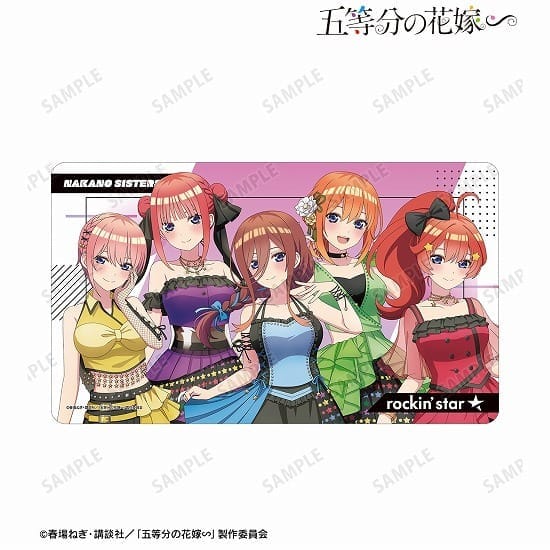 五等分の花嫁∽ rockin’starコラボ 描き下ろし 集合 ロックアイドルver. マルチデスクマット