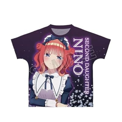 五等分の花嫁∽ 描き下ろし 中野二乃 星空メイドver. フルグラフィックTシャツユニセックス(サイズ/XS)