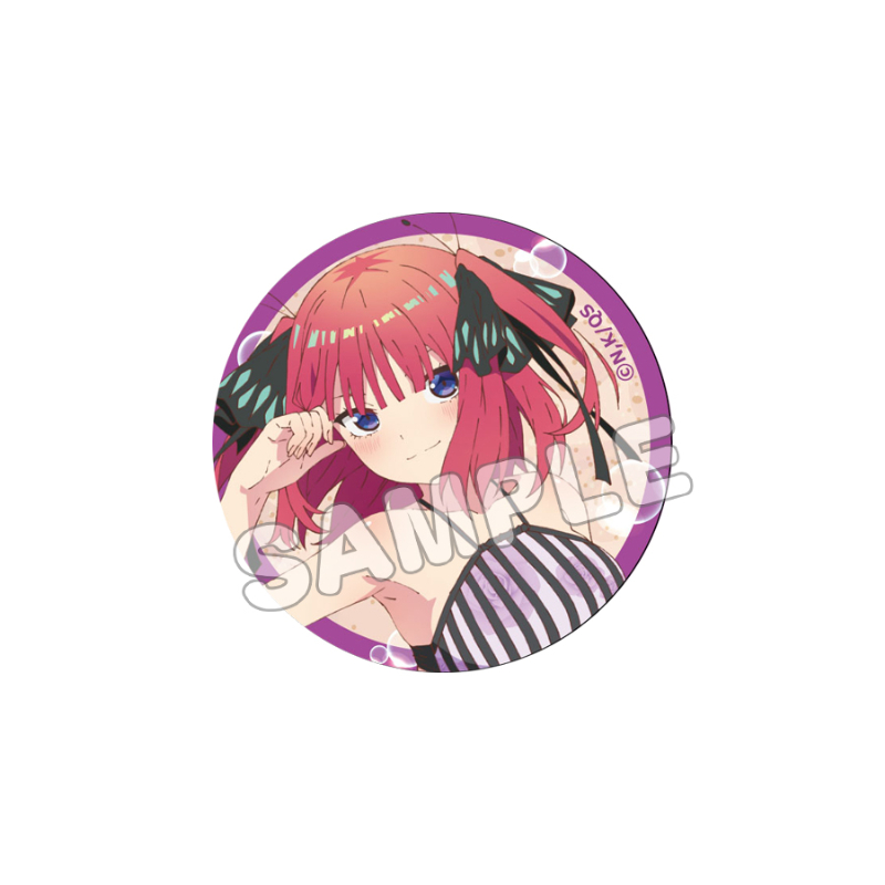 五等分の花嫁∽ 描き下ろし缶バッジ(水着)/中野二乃