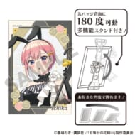 五等分の花嫁 アート缶バッジ 中野一花 モノクロバニードレス>