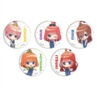 五等分の花嫁∽ 缶バッジ5個セット 02 一花&二乃&三玖&四葉&五月 らいはコーデVer.(ミニキャライラスト)