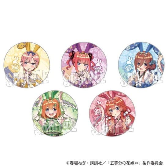 五等分の花嫁∽ トレーディング缶バッジ 和装バニーver.(1BOX)