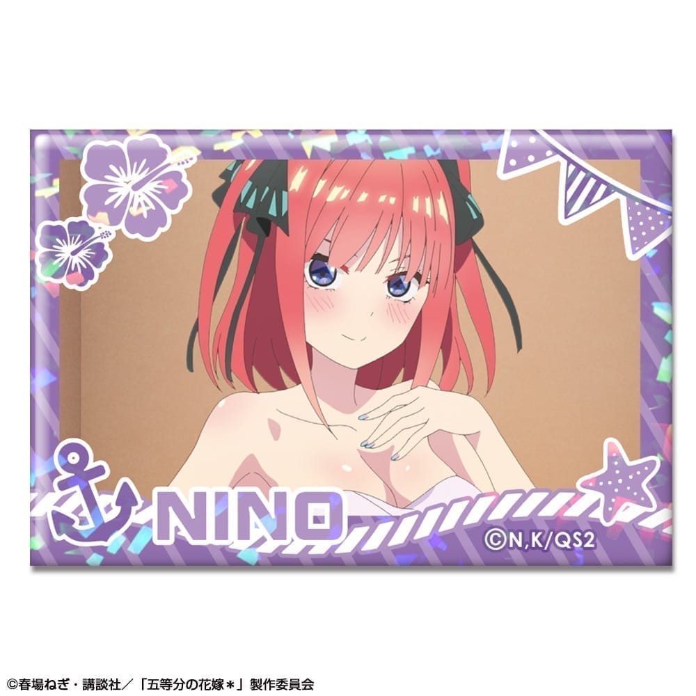 五等分の花嫁* ホログラム缶バッジ デザイン08(中野二乃/D)