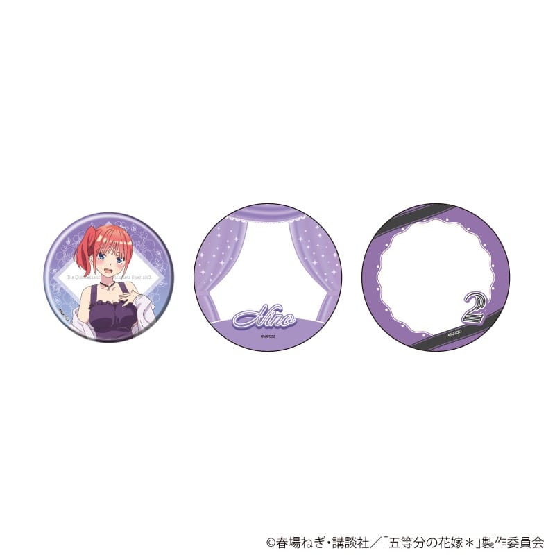 五等分の花嫁* 65mm缶バッジ&缶デコカバー2枚セット 02 二乃 公式イラスト