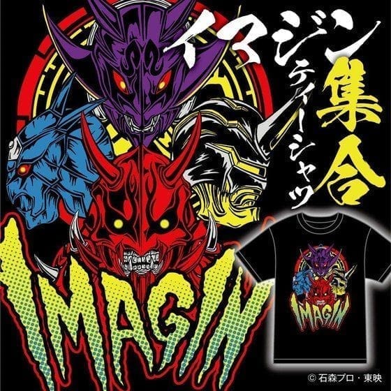 仮面ライダー電王 Tシャツ feat.STUDIO696 イマジン集合柄【2022年2月発送分】