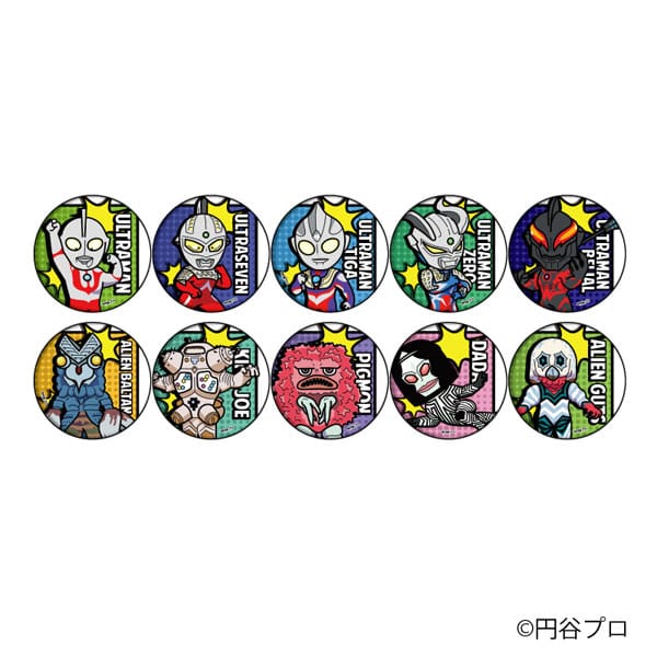 缶バッジ「ウルトラマンシリーズ」06/POP Art 10個入りBOX