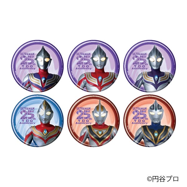 缶バッジ「ウルトラマンシリーズ」01/TDG25周年ver. 6個入りBOX