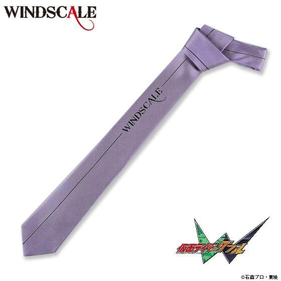 仮面ライダーW WIND SCALE ネクタイ ロゴ柄 ラベンダー