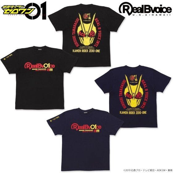 仮面ライダーゼロワン×棚橋弘至×RealBvoice Tシャツ(ブラック・ネイビー)