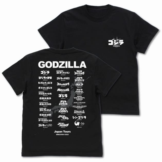 ゴジラ ゴジラツアー Tシャツ Ver.2.0/BLACK-L