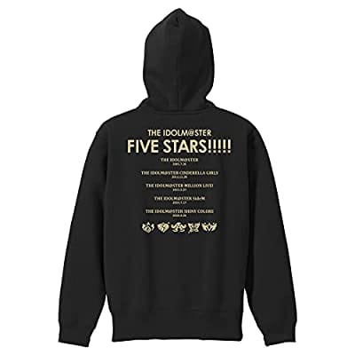 アイドルマスターシリーズ THE IDOLM@STER FIVE STARS!!!!! ジップパーカー ブラック XLサイズ