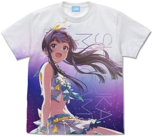 アイドルマスター ミリオンライブ! 都会の空に思うのは 最上静香 フルグラフィックTシャツ WHITE-S