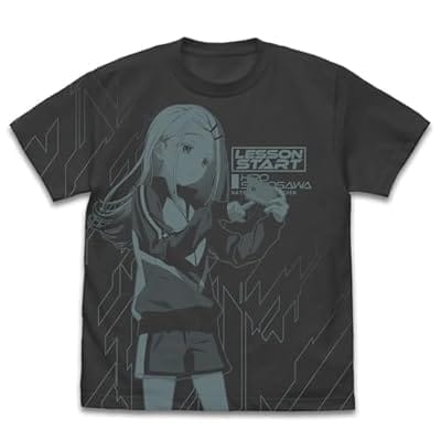 学園アイドルマスター 篠澤広 オールプリントTシャツ/SUMI-XL