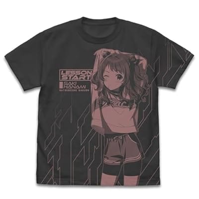 学園アイドルマスター 花海咲季 オールプリントTシャツ/SUMI-XL