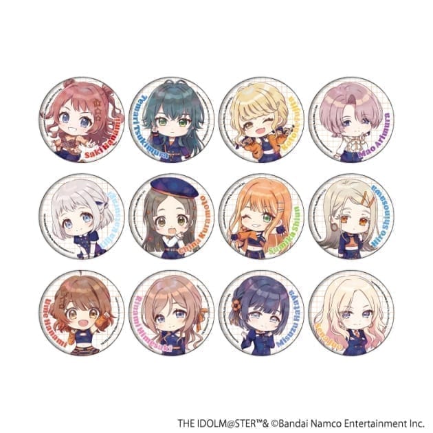 学園アイドルマスター ホログラム缶バッジ(57mm) 02/シミラールック衣装ver. トレーディング(全12種)(ミニキャライラスト)