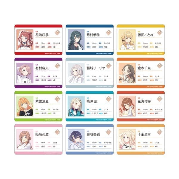 学園アイドルマスター トレーディングプラスチックプロフィールカード(1BOX)