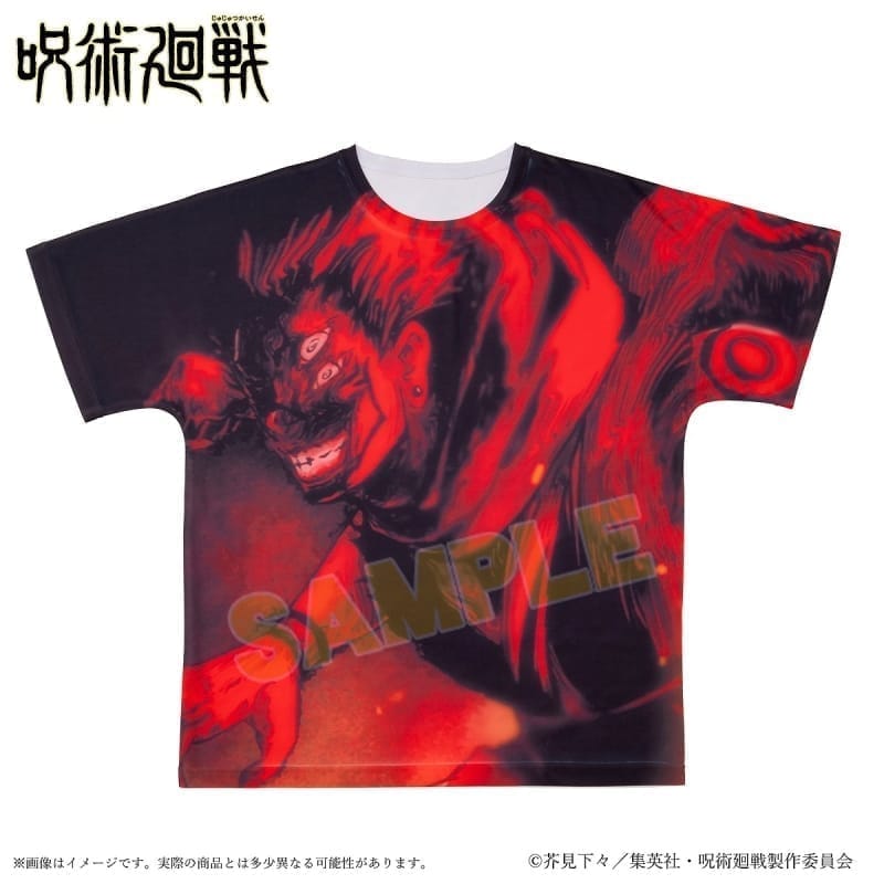 呪術廻戦 ポートレイトフルグラフィックTシャツ 宿儺 XL