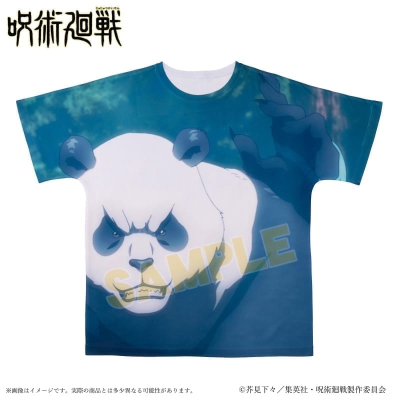 呪術廻戦 ポートレイトフルグラフィックTシャツ パンダ XL