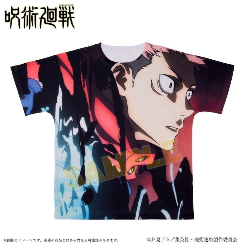 呪術廻戦 ポートレイトフルグラフィックTシャツ 虎杖悠仁 XL