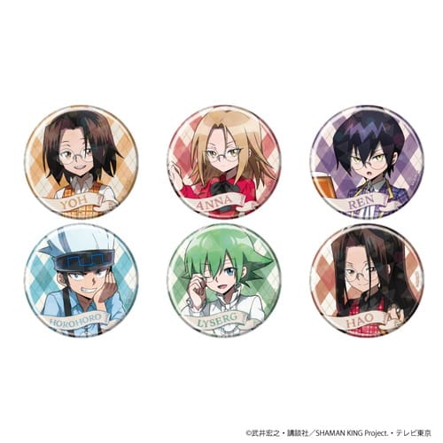 TVアニメ『SHAMAN KING』 キュレーター風 コンプリートBOX(全6種) ホログラム缶バッジ(65mm)