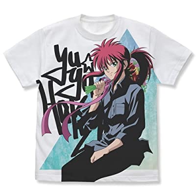 幽☆遊☆白書 蔵馬 フルグラフィックTシャツ 花束Ver./WHITE-L