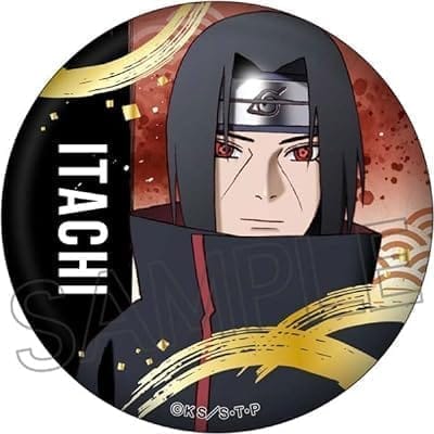 NARUTO -ナルト- 疾風伝 箔押し缶バッジ うちはイタチ