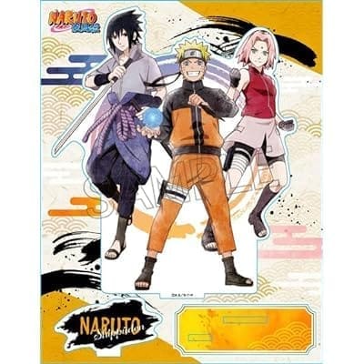 NARUTO -ナルト- 疾風伝 アクリルスタンド(L) -忍の軌跡- ナルト&サスケ&サクラ