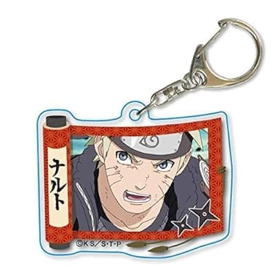 NARUTO -ナルト- 疾風伝 巻物アクリルキーホルダー/うずまきナルト(レッド)