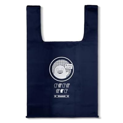 銀魂. エリザベスの「買い忘れはないか?」 エコバッグ/NAVY