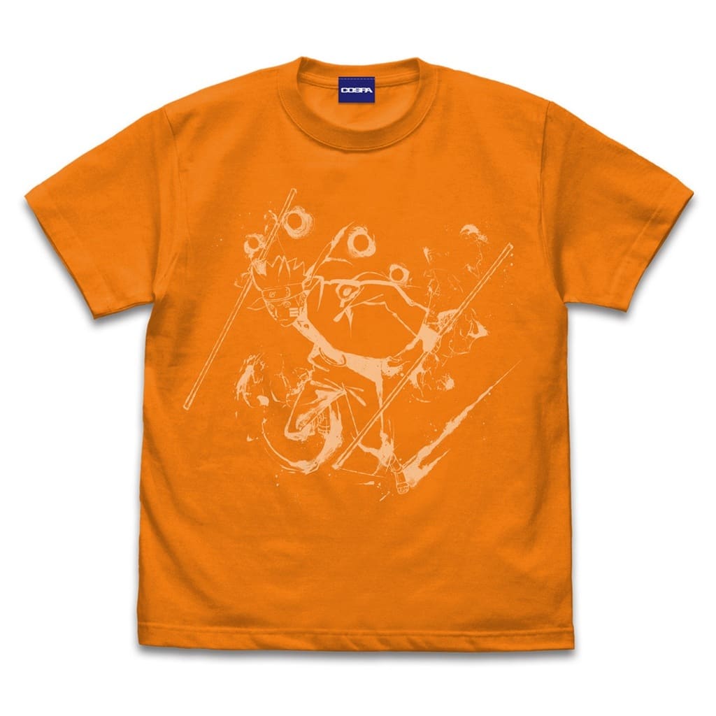 NARUTO-ナルト- 疾風伝 ナルト Tシャツ 墨絵Ver./ORANGE-S