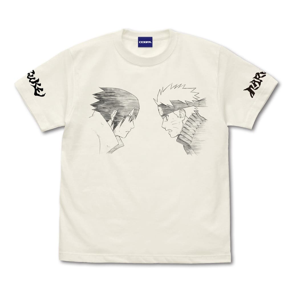 NARUTO-ナルト- 疾風伝 ナルト&サスケ Tシャツ/VANILLA WHITE-S