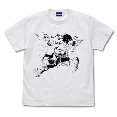 NARUTO-ナルト- 疾風伝 サスケ Tシャツ 墨絵Ver./WHITE-M