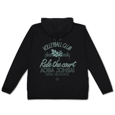 ハイキュー!! 青葉城西高校バレーボール部 薄手ドライパーカー/BLACK-XL