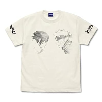 NARUTO-ナルト- 疾風伝 ナルト&サスケ Tシャツ/VANILLA WHITE-L