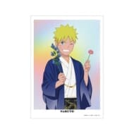 NARUTO-ナルト- 疾風伝 描き下ろし うずまきナルト A3マット加工ポスター うちはサスケ バースデーver.>