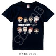 ハイキュー!! みんなmochocho化大作戦! 第1弾 Tシャツ M-A 集合 ブラック Lサイズ>