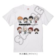 ハイキュー!! みんなmochocho化大作戦! 第1弾 Tシャツ M-A 集合 ホワイト Lサイズ