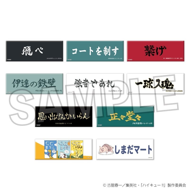 ハイキュー!! トレーディングロング缶バッジ 横断幕10個入り1BOX