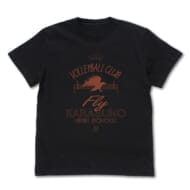 ハイキュー!! 烏野高校排球部 アイコンマークカレッジ Tシャツ/BLACK-L>