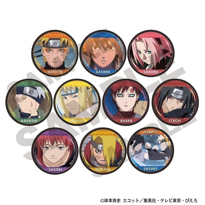 NARUTO-ナルト- 疾風伝 トレーディング缶バッジvol.2 10個入り1BOX