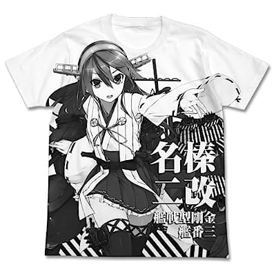 艦隊これくしょん -艦これ- 榛名改二オールプリントTシャツ/WHITE-L