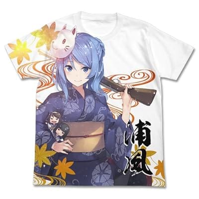 艦隊これくしょん -艦これ- 浴衣の浦風フルグラフィックTシャツ/ホワイト-M