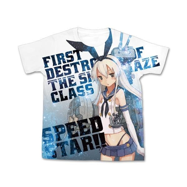 艦隊これくしょん -艦これ- 島風フルグラフィックTシャツ/WHITE-XL