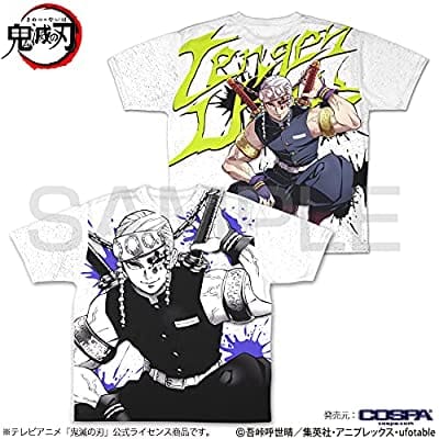 鬼滅の刃 宇髄天元 両面フルグラフィックTシャツ/S